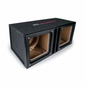 mtx slh12x2s 12″ sledgehammer dual square unloaded enclosure subwoofers