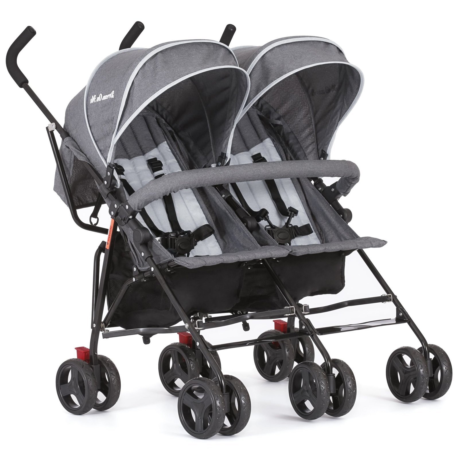 dream on me volgo twin umbrella stroller, dark and light grey dream on me volgo twin umbrella stroller, dark and light grey