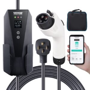 bentism portable ev charger (ac 240v 32 a) ev car charging cable level 2 nema 14 50p 28ft ev b06 us007b