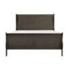 classic louis philippe styling 1pc eastern king size sleigh bed stained gray finish traditional bedroom furniture classic louis philippe styling 1pc eastern king size sleigh bed stained gray finish traditional bedroom furniture