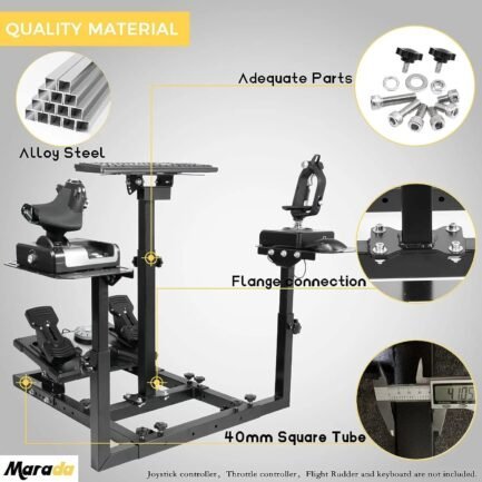 marada flight simulator cockpit racing wheel stand adjustable fit for thrustmaster hotas warthog marada flight simulator cockpit racing wheel stand adjustable fit for thrustmaster hotas warthog