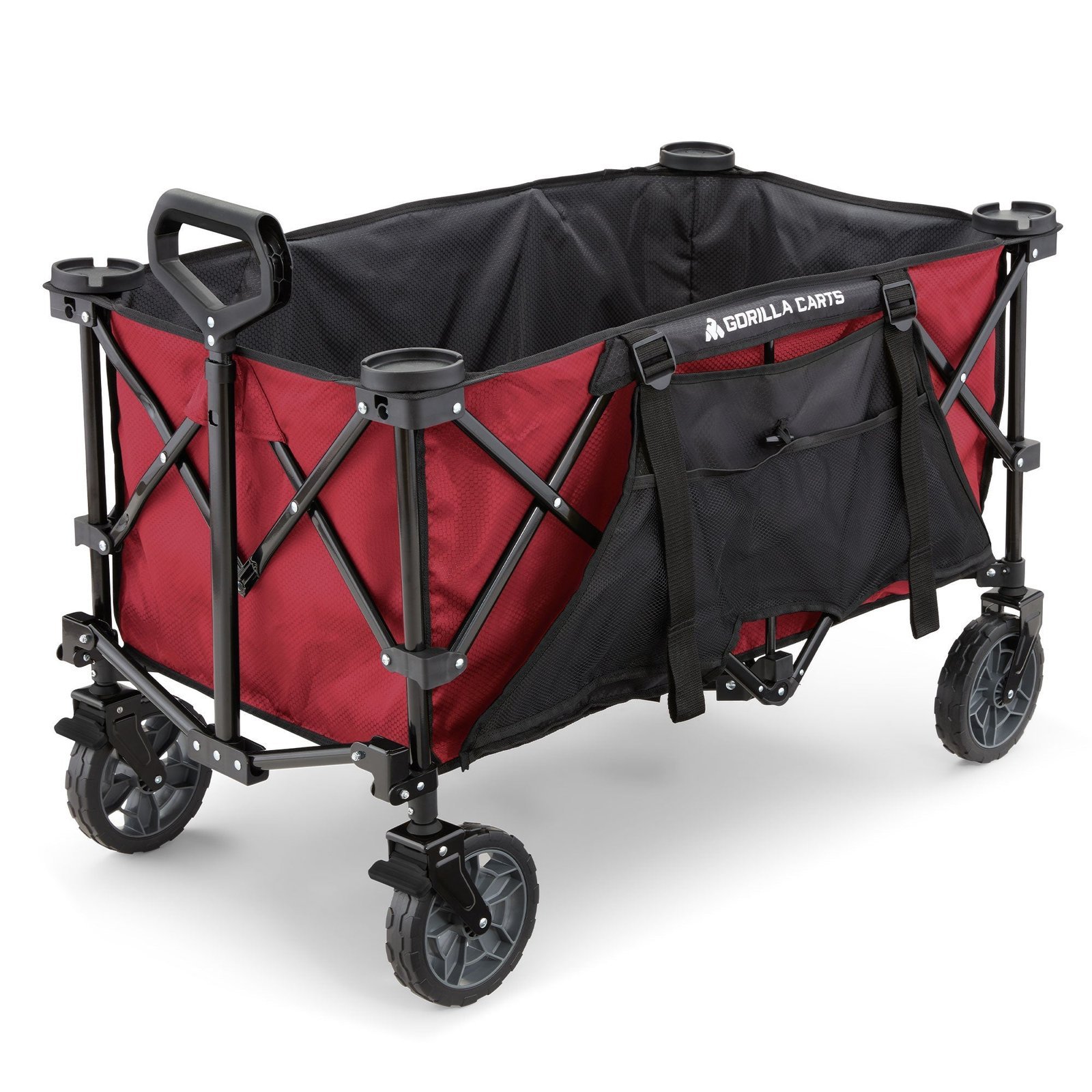 gorilla carts 7 cubic feet foldable utility beach wagon w/ oversized bed, redđź’ť last day for clearance gorilla carts 7 cubic feet foldable utility beach wagon w/ oversized bed, redđź’ť last day for clearance