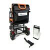 featherchair ezfold lightweight electric power folding scooter, black and orange featherchair ezfold lightweight electric power folding scooter, black and orange