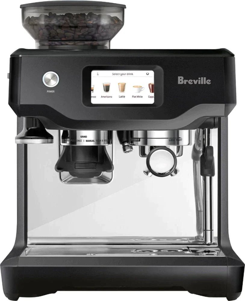 breville – the barista touch espresso machine with 15 bars of pressure, milk frother and integrated grinder – black truffle breville – the barista touch espresso machine with 15 bars of pressure, milk frother and integrated grinder – black truffle