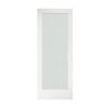 30 in. x 80 in. x 1 3/8 in. frosted glass 1 lite shaker primed solid wood core interior door slab 30 in. x 80 in. x 1 3/8 in. frosted glass 1 lite shaker primed solid wood core interior door slab