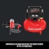 craftsman 6 gal. pancake portable brad nailer and air compressor combo kit 150 psi 0.8 hp – case of: 1 craftsman 6 gal. pancake portable brad nailer and air compressor combo kit 150 psi 0.8 hp – case of: 1