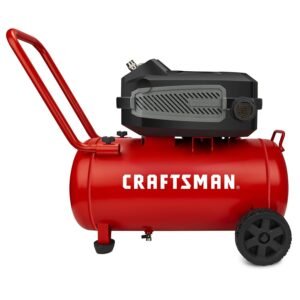 craftsman hard air compressor, 10 gallon 1.8 hp 175 psi, 4.0cfm@90psi, oil free and maintenance free, portable with large wheels, cmxecxa0201041
