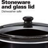 hamilton beach slow cooker, extra large 10 quart, stay or go portable with lid lock, dishwasher safe crock, black (33195) hamilton beach slow cooker, extra large 10 quart, stay or go portable with lid lock, dishwasher safe crock, black (33195)