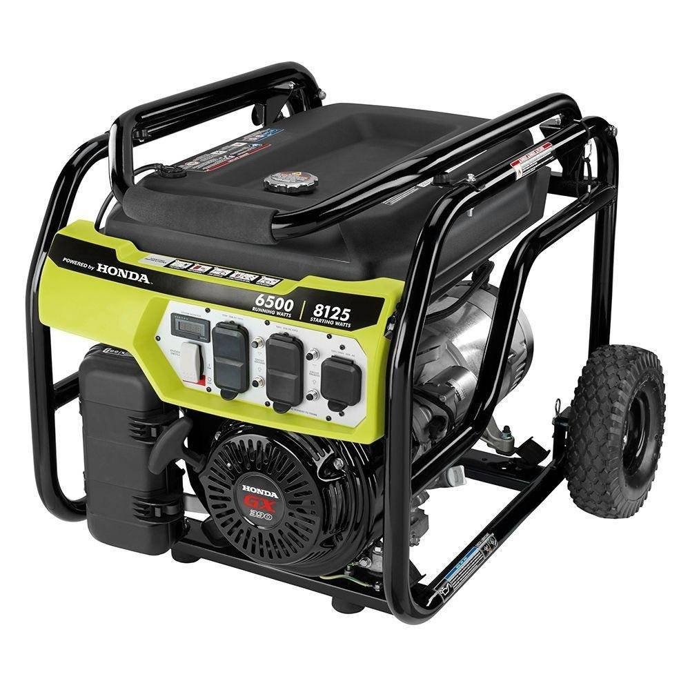 6,500 watt gasoline powered portable generator with honda gx390 engine 6,500 watt gasoline powered portable generator with honda gx390 engine