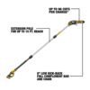 dewalt 20v max* lithium ion cordless pole saw and pole hedge trimmer combo kit dcko86m1 from dewalt dewalt 20v max* lithium ion cordless pole saw and pole hedge trimmer combo kit dcko86m1 from dewalt