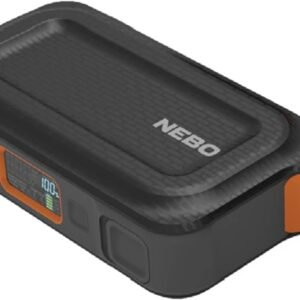 nebo 3 in 1 assist jump starter, power bank, and floodlight, portable emergency kit car jump starter, and 200 lumen floodlight keep you prepared and safe for emergency roadside situations