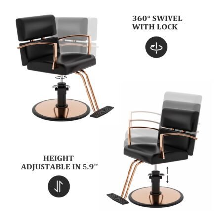 omysalon salon chair heavy duty for stylist, barber chair 360 degree swivel, hydraulic pump for hair cutting, beauty spa styling hairdressing tattoo equipment omysalon salon chair heavy duty for stylist, barber chair 360 degree swivel, hydraulic pump for hair cutting, beauty spa styling hairdressing tattoo equipment