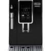de’longhi – dinamica espresso machine with 15 bars of pressure and milk frother – black/stainless de’longhi – dinamica espresso machine with 15 bars of pressure and milk frother – black/stainless