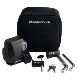 1 pc,master lock 3794dat trailer coupler/hitch pin lock set, black