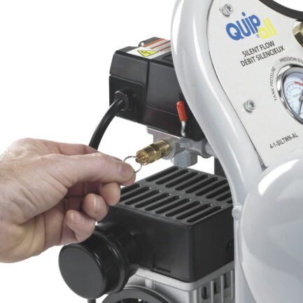 quipall 4 1 siltwn al ultra quiet 1 hp 4.6 gallon oil free twin stack air compressor quipall 4 1 siltwn al ultra quiet 1 hp 4.6 gallon oil free twin stack air compressor