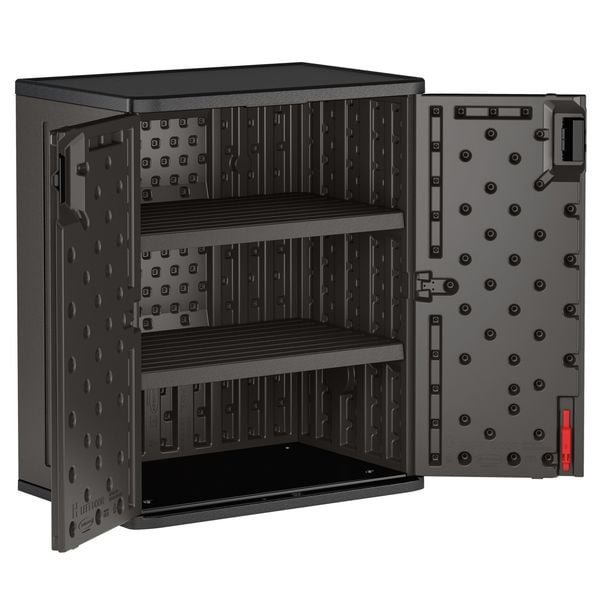 suncast 36 inch storage cabinet locker for garage and shed, black suncast 36 inch storage cabinet locker for garage and shed, black