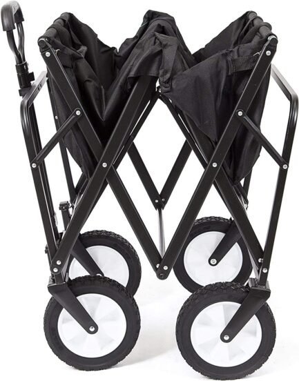 macsports collapsible folding outdoor utility wagon black macsports collapsible folding outdoor utility wagon black