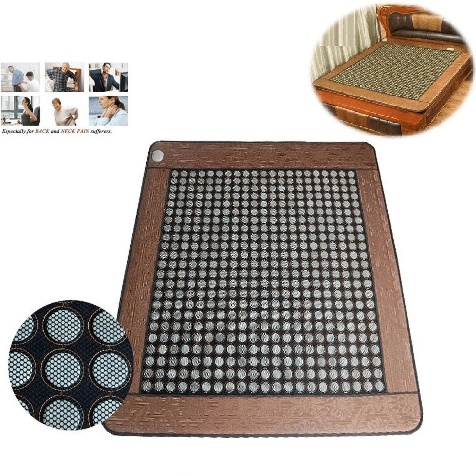 jade germanium tourmaline electric infrared heating mattress therapy massage pad for pain relief & relaxation jade germanium tourmaline electric infrared heating mattress therapy massage pad for pain relief & relaxation