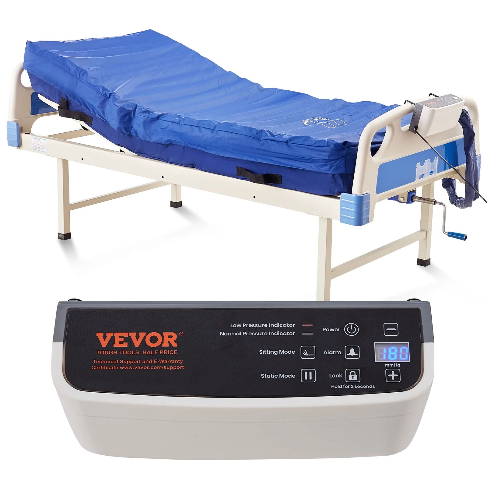 skyshalo alternating pressure mattress, dual layer low air loss hospital replacement mattress, medical bed topper for pressure ulcers and bed sores – variable, inflatable pressure pump system skyshalo alternating pressure mattress, dual layer low air loss hospital replacement mattress, medical bed topper for pressure ulcers and bed sores – variable, inflatable pressure pump system