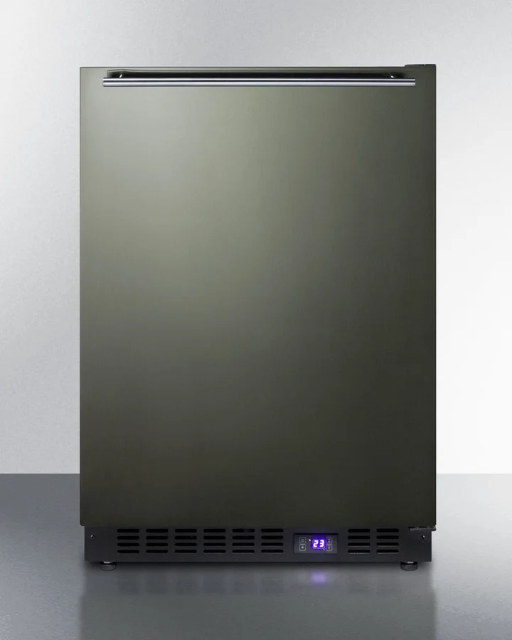 24″ wide built in all freezer, black stainless steel 24″ wide built in all freezer, black stainless steel
