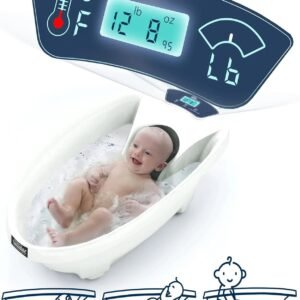 Store baby patent aquascale baby bath tub – 0 24m – gen 3 – with thermometer & scale | bathtub for newborn, infant & toddler, small to large